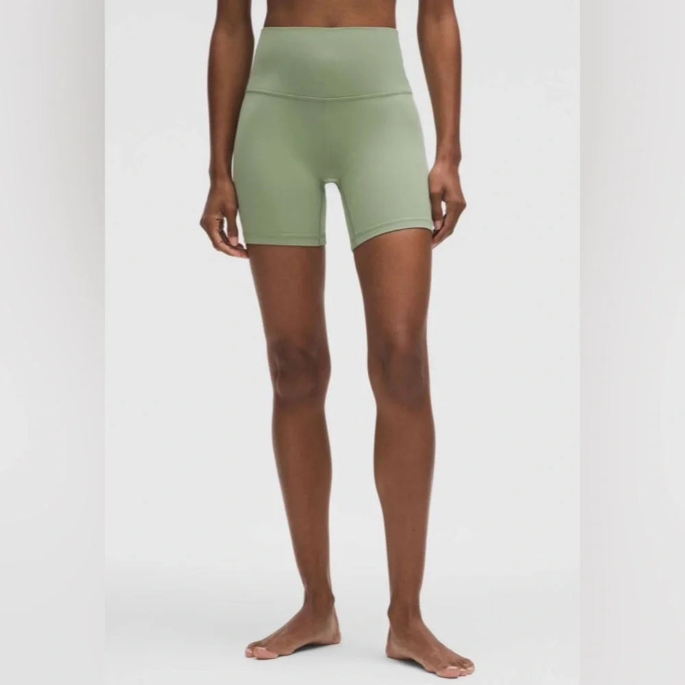 NWT Lululemon Align High Rise Short 6” Desert Green Women’s Shorts Size 0 - Picture 2 of 8